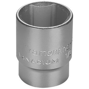 Soquete Sextavado em Aço Cromo Vanádio 1.1/8"" - Encaixe 1/2"" - 44832114 - TRAMONTINA
