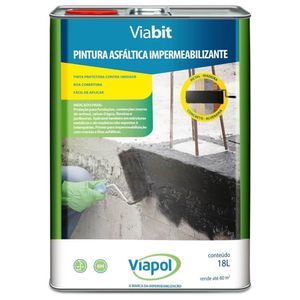 Viabit Pintura Asfáltica Galão 18 Litros - V0511039 - VIAPOL