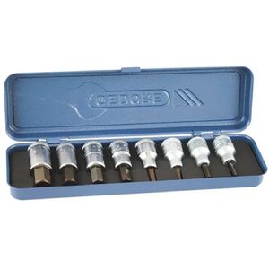 Jogo de Chave Soquete Allen de 4 a 17mm com 8 Peças - 016201 - GEDORE