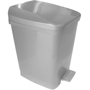 Lixeira Plástica 9 Litros com Pedal Cinza - 020703004 - METASUL