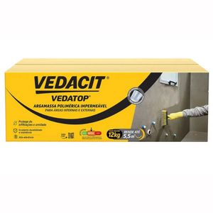 Impermeabilizante Vedatop Vedacit Cinza 12 Kilos - 111942 - VEDACIT