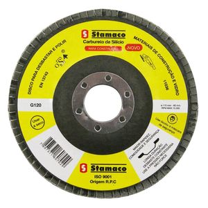 Lixa Flap Grão 120 Pacman 115mm - 7029 - STAMACO