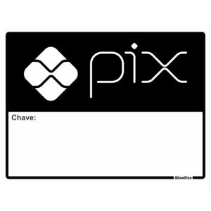 Placa em Poliestireno 15x20cm Senha Pix - 220CD - SINALIZE