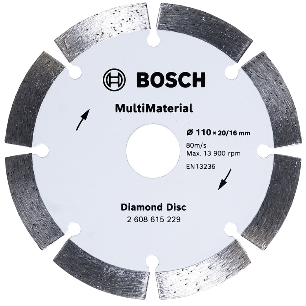 Imagem do produto Disco de Corte Diamantado Multimaterial Segmentado - 2608615229-000 - BOSCH