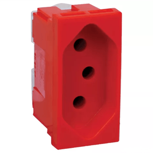 Tomada 2P Terra Pial Plus Vermelha 20A - 615079 - PIAL