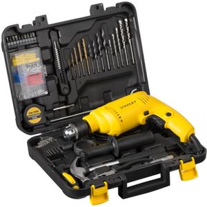 Kit Furadeira de Impacto 1/2"" 13mm 600 Watts 127 Volts com Maleta + 120 Acessórios - SDH600KP - STANLEY
