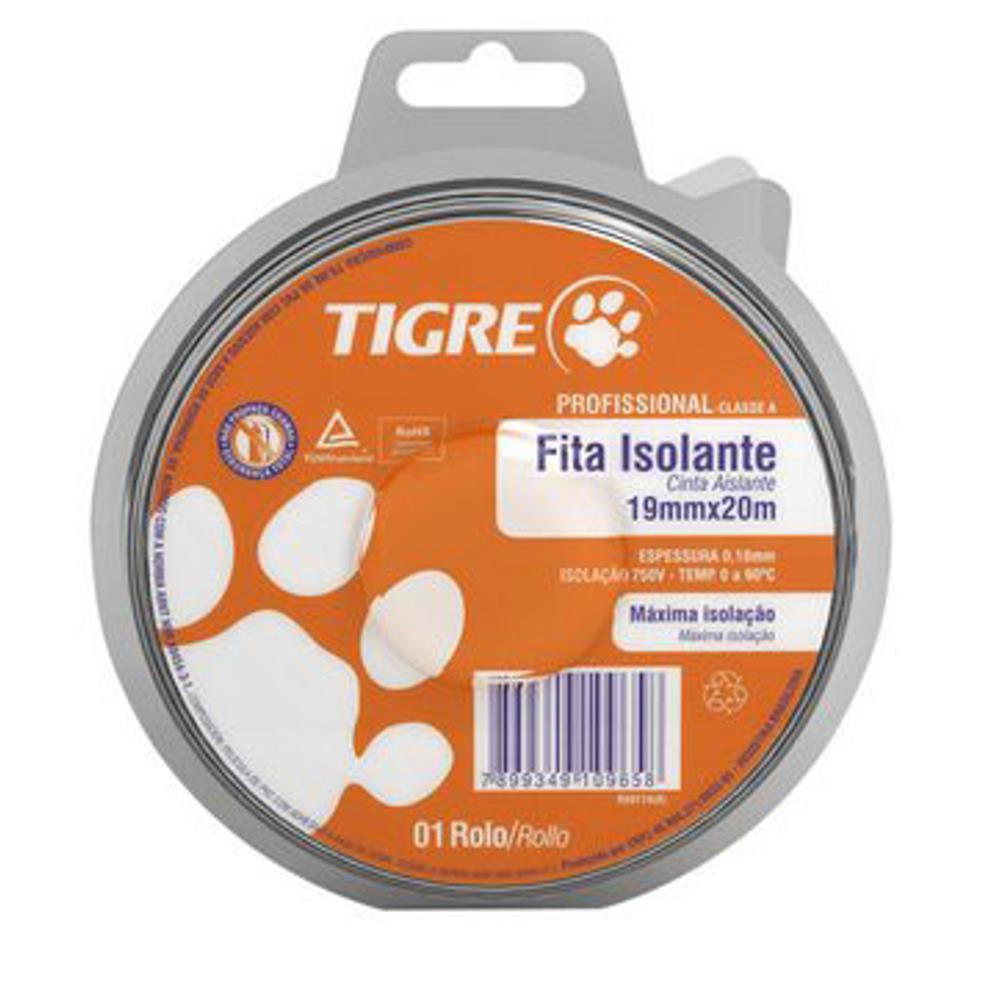 Imagem do produto Fita Isolante Profissional 20 Metros - 54502605 - TIGRE