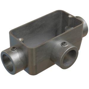 Caixa de Derivação Fixa Conduletzel sem Pintura Tipo T de 3/4"" sem Tampa - E012070036 - WETZEL