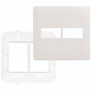 Placa com Suporte 4""x4"" 2 Módulos Horizontal - 3639 - FAME