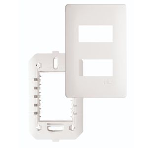 Placa com Suporte 4""x 2"" 2 Módulos Distanciados - 3636 - FAME