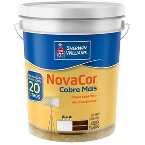 Tinta Acrílica Fosco Novacor Cobre Mais Branco 20 Litros - 38593167 - SHERWIN WILLIAMS