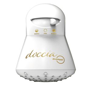Ducha Doccia 220 Volts 5500 Watts Branco com Gravação em Dourado - DRD-1220/2 - DICOMPEL