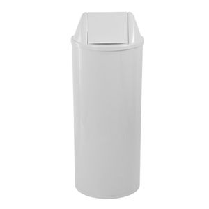 Lixeira Plástico Branco com Tampa Vai e Vem Branco de 50 Litros - EB27B - JSN
