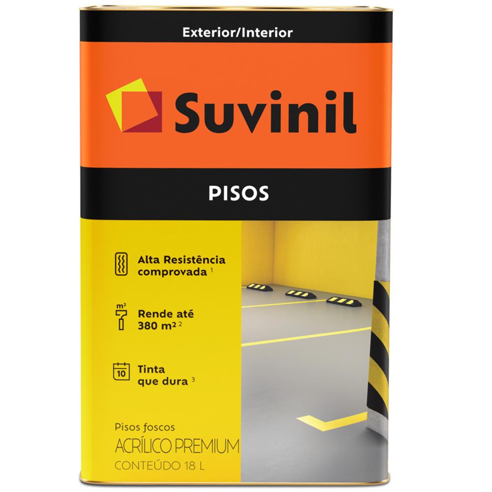 Imagem do produto Tinta Acrílico Premium para Cimentos e Pisos 18 Litros Cinza - 53419904 - SUVINIL