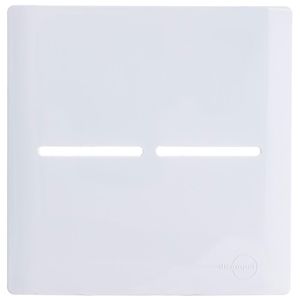 Placa 4x4 para 2 Interruptores + Suporte Branco da Linha Novara - 1100-55 - DICOMPEL