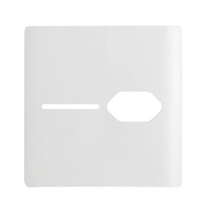 Placa 4x4 para 1 Interruptor e 1 Tomada + Suporte Branco da Linha Novara - 1100/90 - DICOMPEL