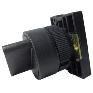 Botão Comutador Manopla Curta Preto 0-1 Retorno - SLMB8D2 - STECK