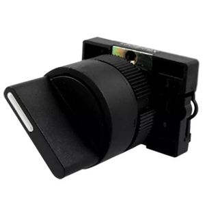 Botão Comutador Manopla Curta Preto 1-0-2 - SLMB8T0 - STECK