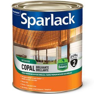 Verniz Sparlack Copal Brilhante Para MadeiraTransparente 900ml - SPARLACK