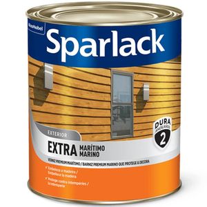 Verniz Sparlack Extra Marítimo Brilhante Para Madeira Natural 900ml - SPARLACK