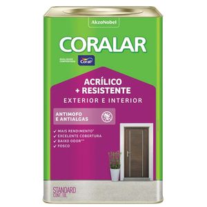 Tinta Acrílica Coralar Duo Fosco Branco Gelo 18 Litros - CORAL