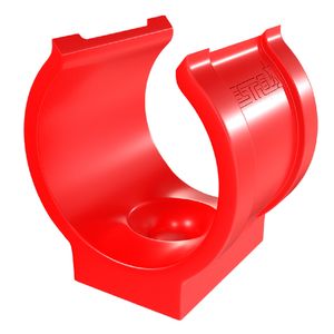 Abraçadeira em PVC de Impacto para Tubo 1"" Vermelho - 2041 - ESTRELA