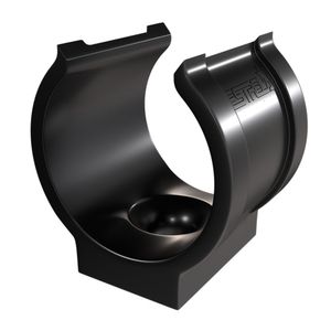 Abraçadeira em PVC de Impacto para Tubo 1/2"" Preto - 2033 - ESTRELA