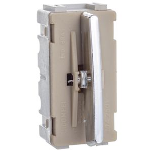 Módulo de Interruptor Cromado Paralelo de 10 Ampères e 250 Volts da Linha Novara - DC1200-35 - DICOMPEL
