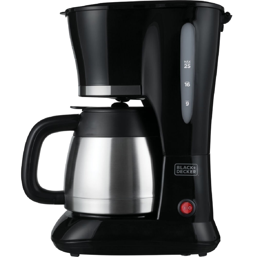 Imagem do produto Cafeteira 25 Cafés com Filtro Removível e Jarra Térmica de Inox - CM200I-BR - BLACK & DECKER