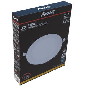 Painel Led Pop Embutir Redondo 12 Watts 3000K - 840080573 - AVANT