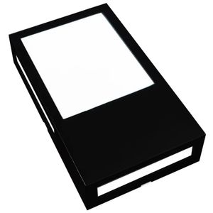 Arandela De Led Cube Preto Fosco 6500k 12 Watts Bivolt - 341291376 - AVANT
