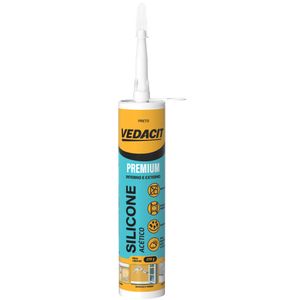 Silicone Acetico Premium Preto 270 Gramas - 147999 - VEDACIT