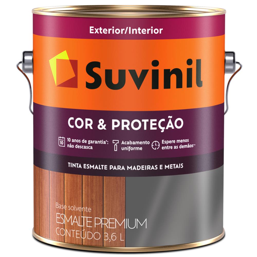 Imagem do produto Tinta Esmalte Sintético Cor e Proteção Fosco para Madeira e Metal 3,6 Litros Verde Escolar - 53403951 - SUVINIL