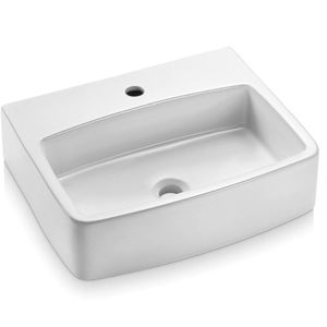 Cuba de Apoio Retangular para Mesa 50x41cm Branca - ICA1300 - ICASA