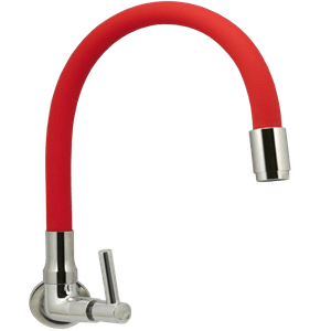 Torneira para Pia de Parede Bica Móvel Tubo 6164 C/98 Vermelha - 770808 - STOC