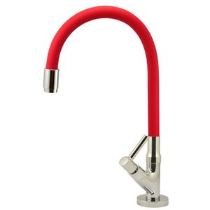 Torneira para Pia de Mesa Bica Móvel Tubo 6165 C/98 Vermelha - 770820 - STOC
