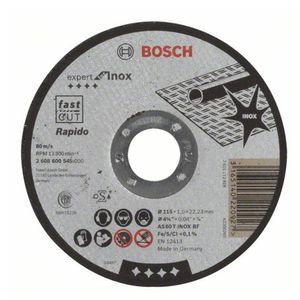 Disco de Corte Reto Para Inox 4.1/2x7/8x1/25 - 26086.005.45 - BOSCH