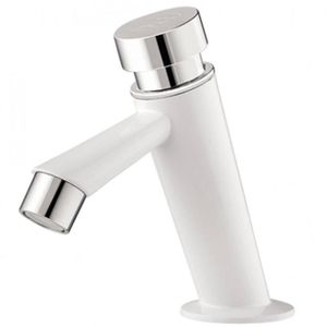 Torneira para Lavatório de Mesa Automática 1/2"" Branco Cromo - 300000652 - TIGRE