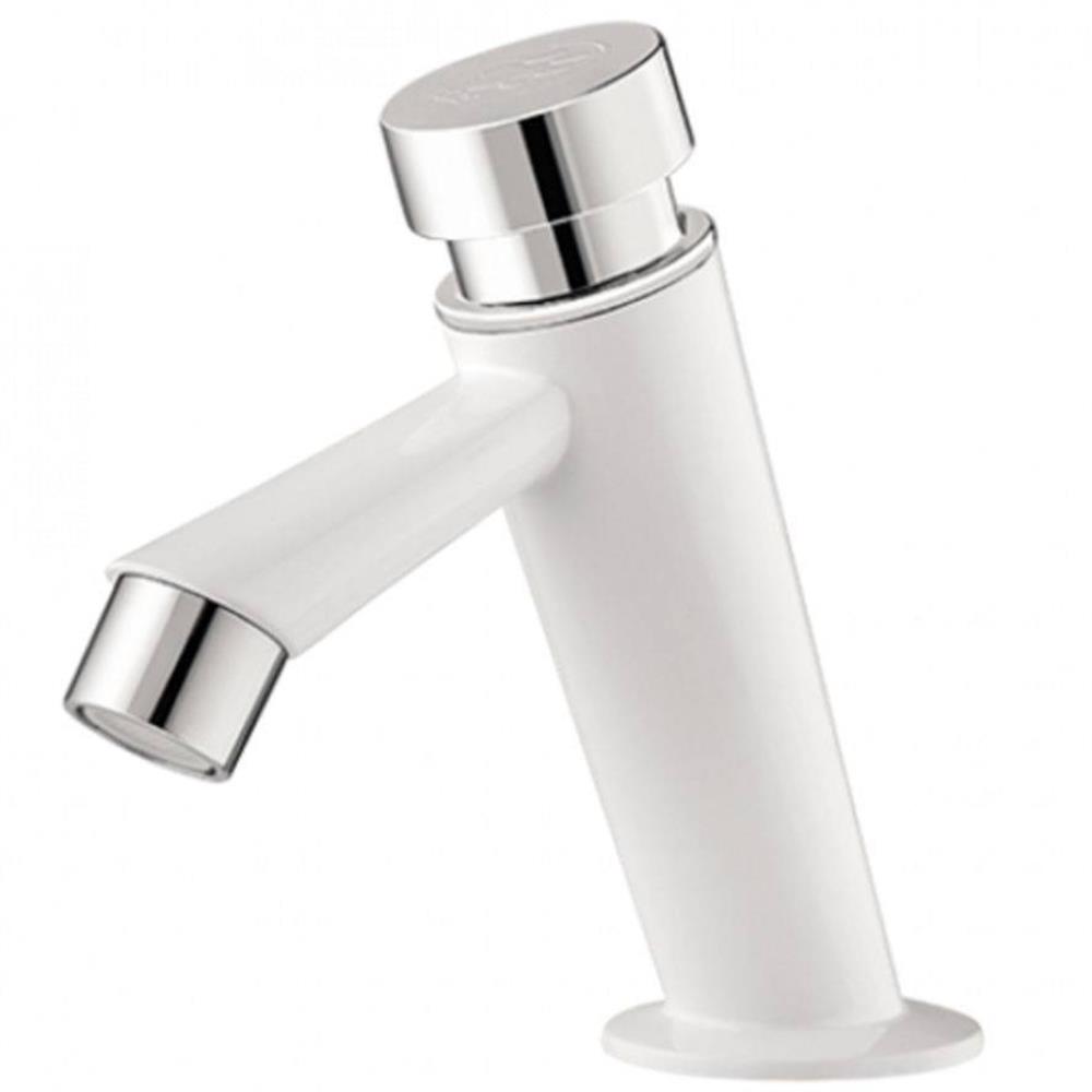 Imagem do produto Torneira para Lavatório de Mesa Automática 1/2"" Branco Cromo - 300000652 - TIGRE