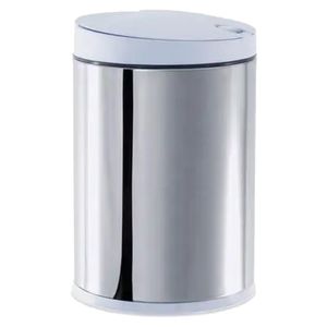 Lixeira Press de Inox com Tampa PP 4 Litros Branco - 3050/202 - BRINOX