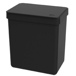 Lixeira Plástica Single 2,5 Litros Preta - 17009/0008 - COZA