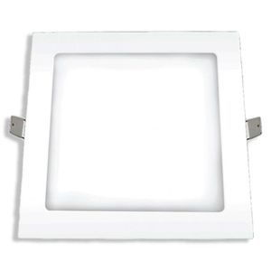 Plafon Led Embutir Bivolt Quadrado 24 Watts 2700K - 03205A - OUROLUX
