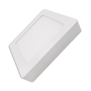 Plafon Led Sobrepor Bivolt Quadrado 12 Watts 2700K - 03217A - OUROLUX