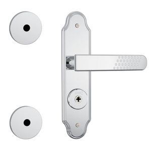 Kit de Fechadura 1803/21 com 2 Travas Auxiliares com Acabamento Cromado e Espelho de Aço Inox - 34402 - STAM