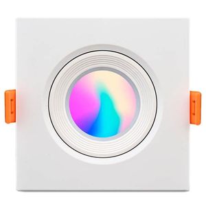 Luminária Inteligente Ecospot 5 Watts Quadrada com Wi-fi RGBW - 48LSM16QWIFI - ELGIN