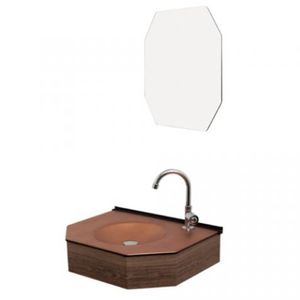 Conjunto para Lavatório Cris Decor Bronze com Espelho 55cm - 945 - CRIS-METAL