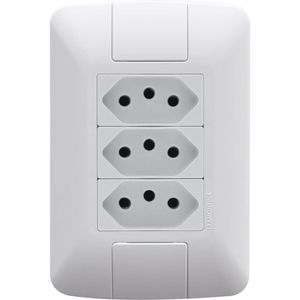 Conjunto com 3 Tomadas 2P+T 250 Volts Aria - TRAMONTINA