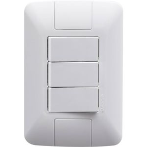 Conjunto com 3 Interruptores Paralelos Aria 6 Ampères 250 Volts - 57241078 - TRAMONTINA