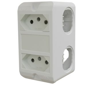 Conjunto com 2 Tomadas de 10 Amperes Poliwetzel PVC - E017212029 - WETZEL