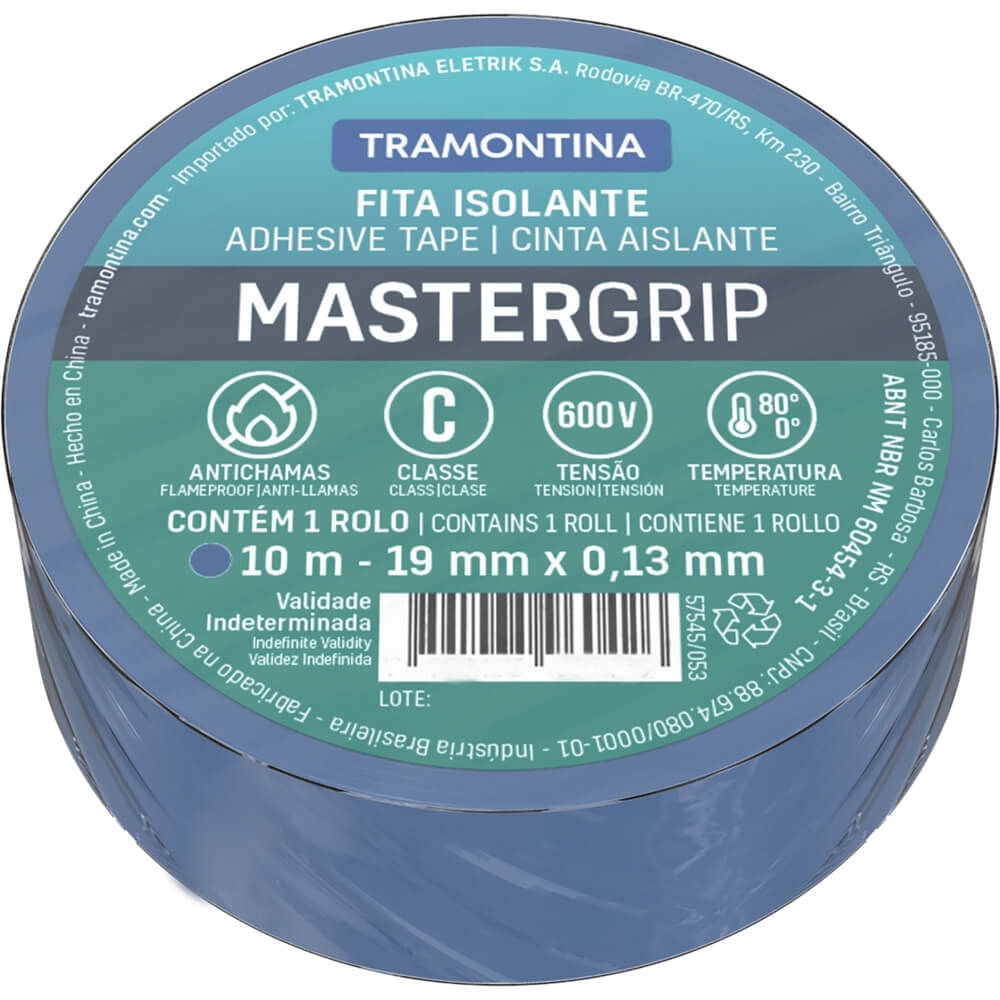 Imagem do produto Fita Isolante Azul 13mm x 10 Metros - 57545053 - TRAMONTINA